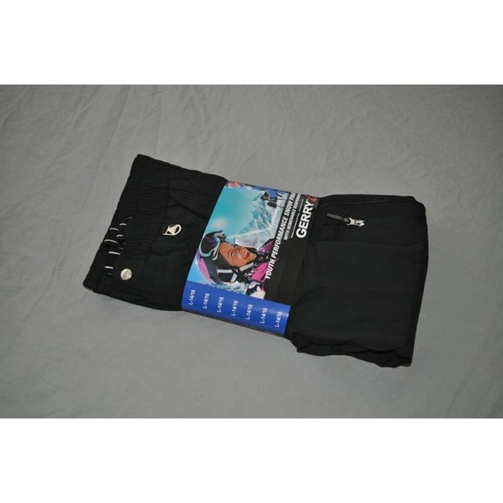 GERRY Youth Performance Snow Pant Black Size L Large 14 / 16 (Brand New)